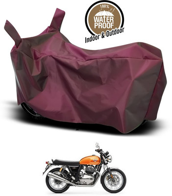 SEBONGO Waterproof Two Wheeler Cover for Royal Enfield(Interceptor 650, Maroon)