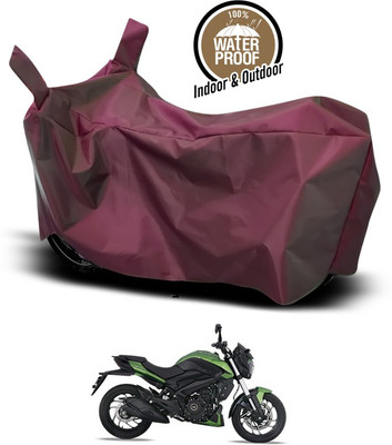 ANTHUB Waterproof Two Wheeler Cover for Bajaj(Dominar, Maroon)