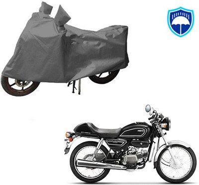 Feel heaven Waterproof Two Wheeler Cover for Hero(Splendor Pro Classic, Grey)