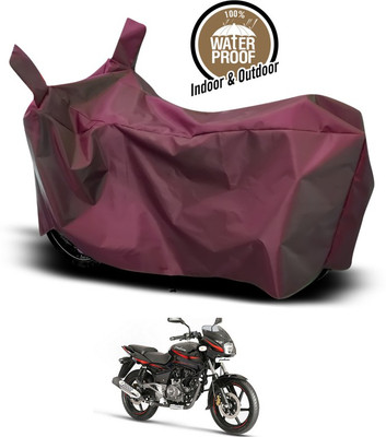 SEBONGO Waterproof Two Wheeler Cover for Bajaj(Pulsar 180 DTS-i, Maroon)