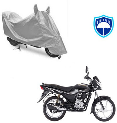 Feel heaven Waterproof Two Wheeler Cover for Bajaj(Platina 100 DTS-i, Silver)