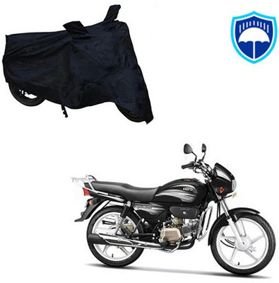 saanvi Waterproof Two Wheeler Cover for Hero(Splendor Plus, Black)