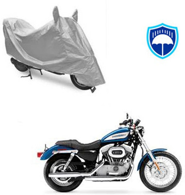 SRENTERPRISES Two Wheeler Cover for Harley Davidson(XL 883, Silver)