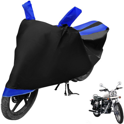 Amanzo Waterproof Two Wheeler Cover for Royal Enfield(Bullet Electra Twinspark, Blue)