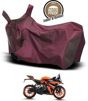 ANTHUB Waterproof Two Wheeler Cover for KTM(Maroon)