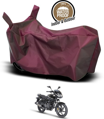 SEBONGO Waterproof Two Wheeler Cover for Bajaj(Pulsar 150, Maroon)