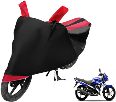 Auto Hub Two Wheeler Cover for Yamaha(Gladiator RS, Black, Red)