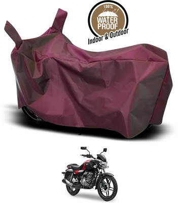 ANTHUB Waterproof Two Wheeler Cover for Bajaj(V15, Maroon)