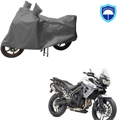 Feel heaven Waterproof Two Wheeler Cover for Universal For Bike(Grey)