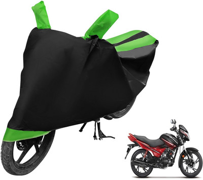 Auto Hub Two Wheeler Cover for Hero(Glamour, Black, Green)