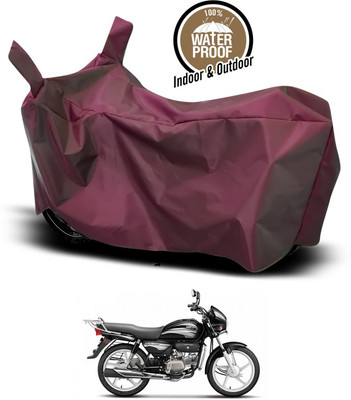ANTHUB Waterproof Two Wheeler Cover for Hero(Splendor Plus, Maroon)