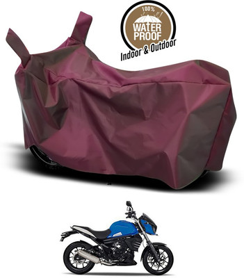SEBONGO Waterproof Two Wheeler Cover for Mahindra(Mojo UT 300, Maroon)