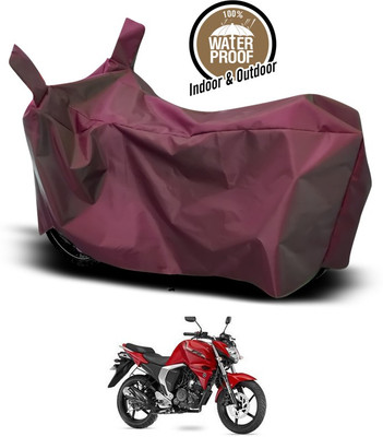 ANTHUB Waterproof Two Wheeler Cover for Yamaha(FZ-S FI, Maroon)