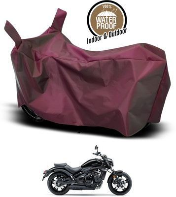 SEBONGO Waterproof Two Wheeler Cover for Kawasaki(Maroon)