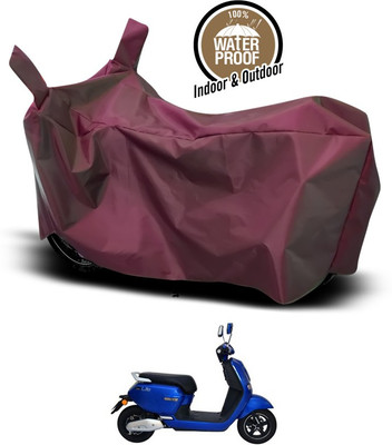 SEBONGO Waterproof Two Wheeler Cover for Okinawa(Lite, Maroon)