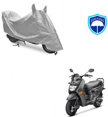 SRENTERPRISES Two Wheeler Cover for Honda(Cliq, Silver)