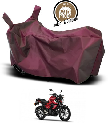 SEBONGO Waterproof Two Wheeler Cover for Yamaha(FZ S V3.0 FI, Maroon)