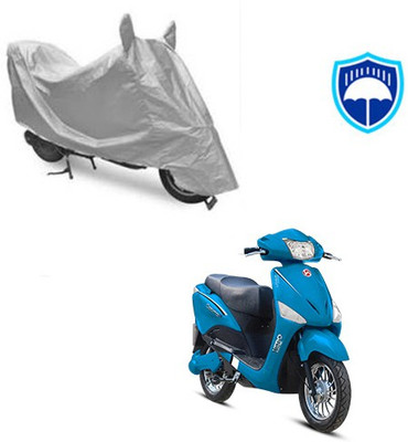SRENTERPRISES Two Wheeler Cover for Hero(Electric Optima, Silver)