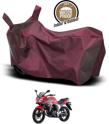 SEBONGO Waterproof Two Wheeler Cover for Yamaha(Fazer, Maroon)