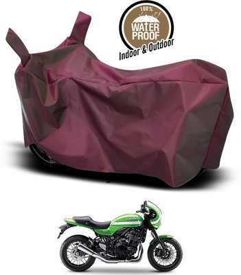 ANTHUB Waterproof Two Wheeler Cover for Kawasaki(Maroon)