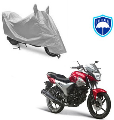 SRENTERPRISES Two Wheeler Cover for Yamaha(SZ X, Silver)