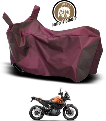 ANTHUB Waterproof Two Wheeler Cover for KTM(Duke 390, Maroon)