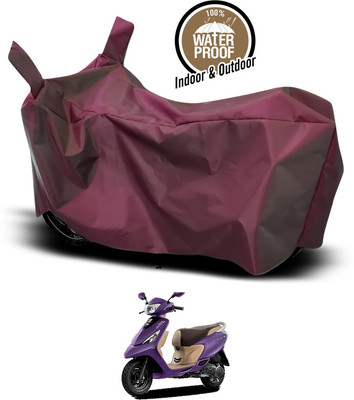 SEBONGO Waterproof Two Wheeler Cover for TVS(Scooty Zest 110, Maroon)