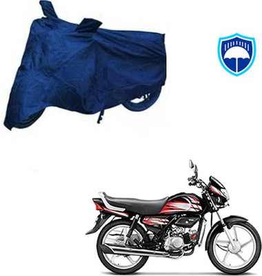 Feel heaven Waterproof Two Wheeler Cover for Hero(HF Deluxe, Blue)