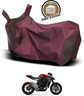 ANTHUB Waterproof Two Wheeler Cover for Universal For Bike(Maroon)