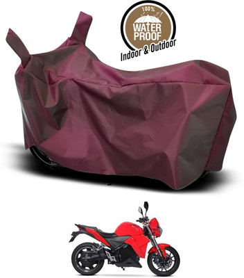 ANTHUB Waterproof Two Wheeler Cover for Universal For Bike(Maroon)