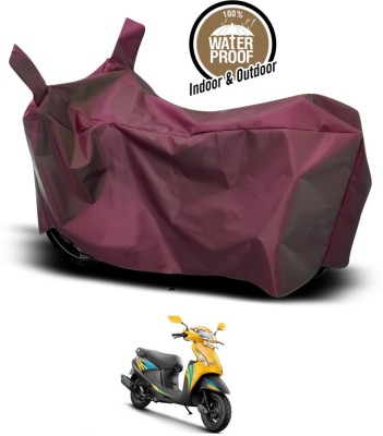 ANTHUB Waterproof Two Wheeler Cover for Hero(Pleasure, Maroon)