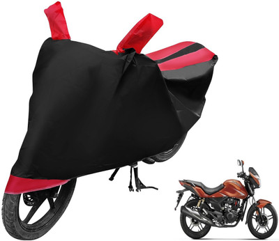 Auto Hub Two Wheeler Cover for Hero(CBZ Extreme, Black, Red)
