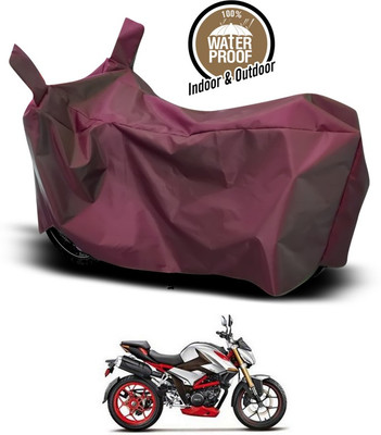 SEBONGO Waterproof Two Wheeler Cover for Hero(Maroon)