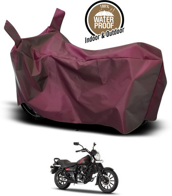 SEBONGO Waterproof Two Wheeler Cover for Bajaj(Avenger 220 Cruise, Maroon)