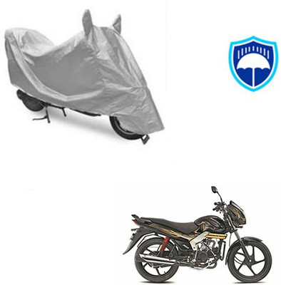 SRENTERPRISES Two Wheeler Cover for Mahindra(Centuro, Silver)