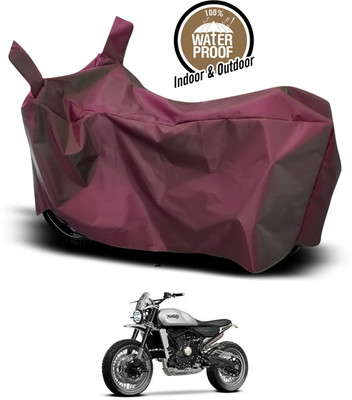 SEBONGO Waterproof Two Wheeler Cover for Universal For Bike(Maroon)