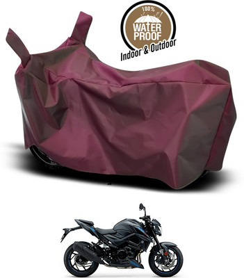 SEBONGO Waterproof Two Wheeler Cover for Suzuki(Gixxer, Maroon)