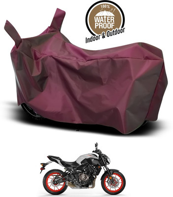 ANTHUB Waterproof Two Wheeler Cover for Yamaha(MT 9, Maroon)