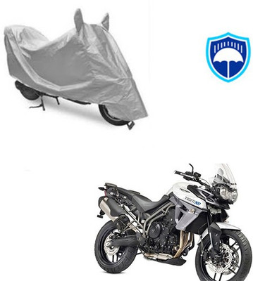 Feel heaven Waterproof Two Wheeler Cover for Universal For Bike(Silver)