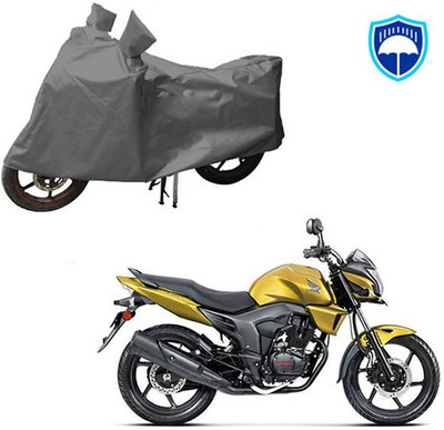 Feel heaven Waterproof Two Wheeler Cover for Honda(CB Trigger, Grey)
