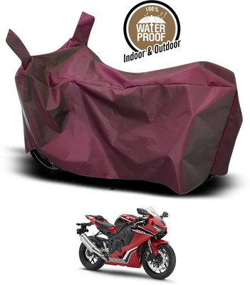 SEBONGO Waterproof Two Wheeler Cover for Honda(CBR 1000RR, Maroon)