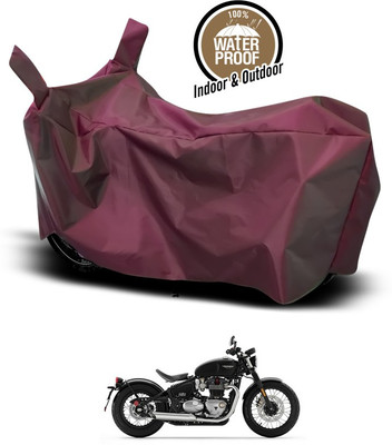 ANTHUB Waterproof Two Wheeler Cover for Triumph(Maroon)