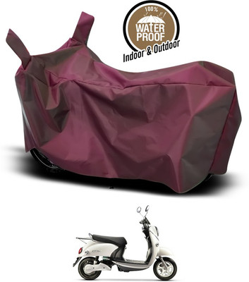 ANTHUB Waterproof Two Wheeler Cover for Evolet(Maroon)