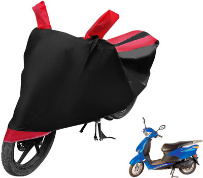 Auto Hub Two Wheeler Cover for Hero(E Scoot, Black, Red)