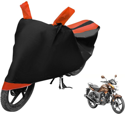 Auto Hub Two Wheeler Cover for Hero(Hunk, Black, Orange)