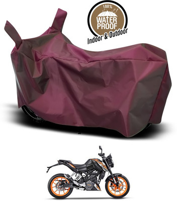 ANTHUB Waterproof Two Wheeler Cover for KTM(Maroon)