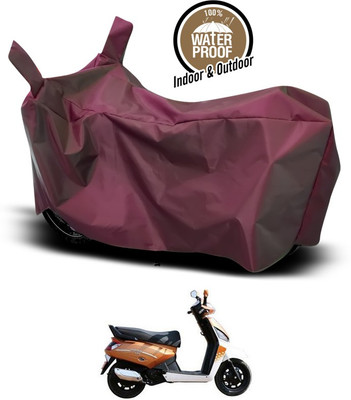 SEBONGO Waterproof Two Wheeler Cover for Mahindra(Gusto 125, Maroon)