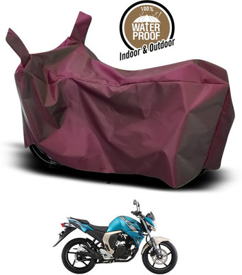 SEBONGO Waterproof Two Wheeler Cover for Yamaha(FZ-S FI, Maroon)