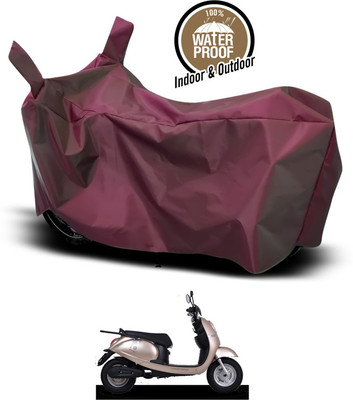 ANTHUB Waterproof Two Wheeler Cover for Universal For Bike(Maroon)