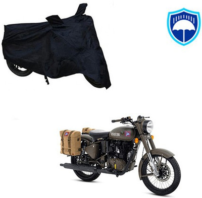 RPSENTTERPR Waterproof Two Wheeler Cover for Royal Enfield(Classic 500, Black)